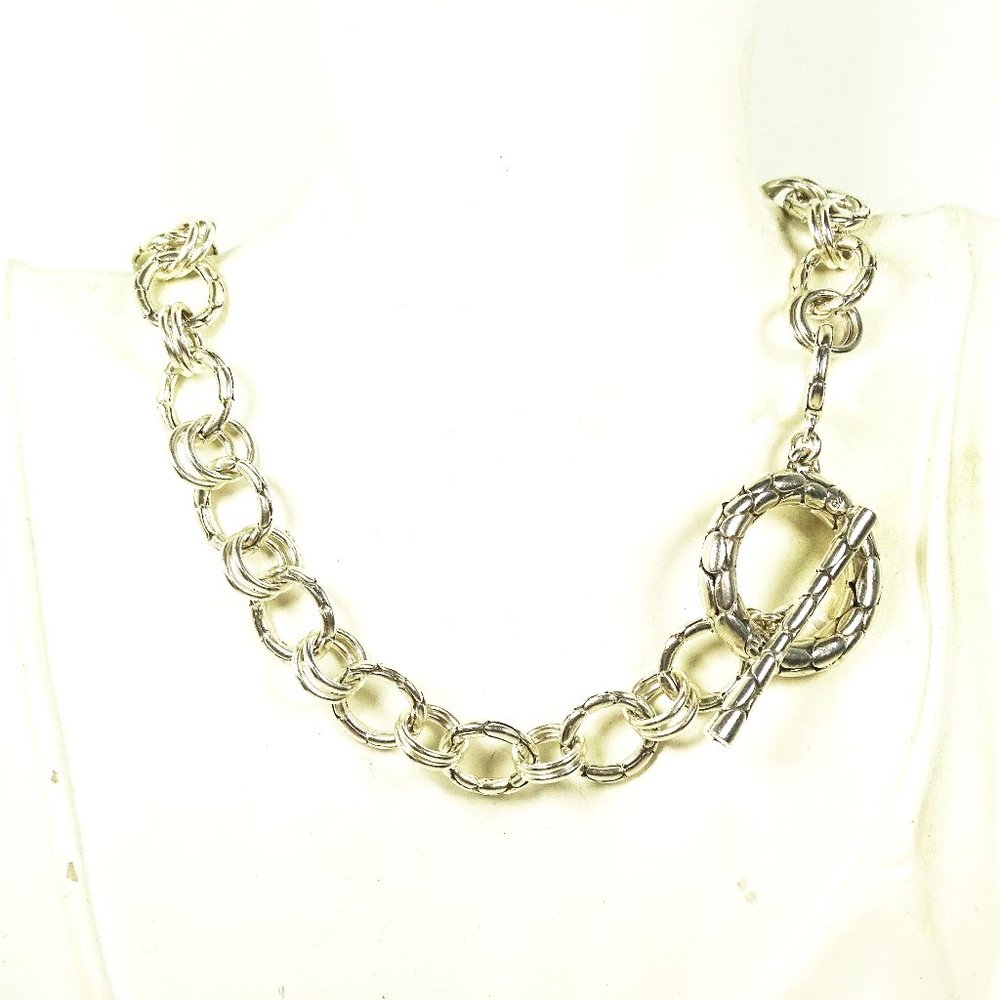 Kali Collection SS Link Chain Havy Necklace 75.5g
